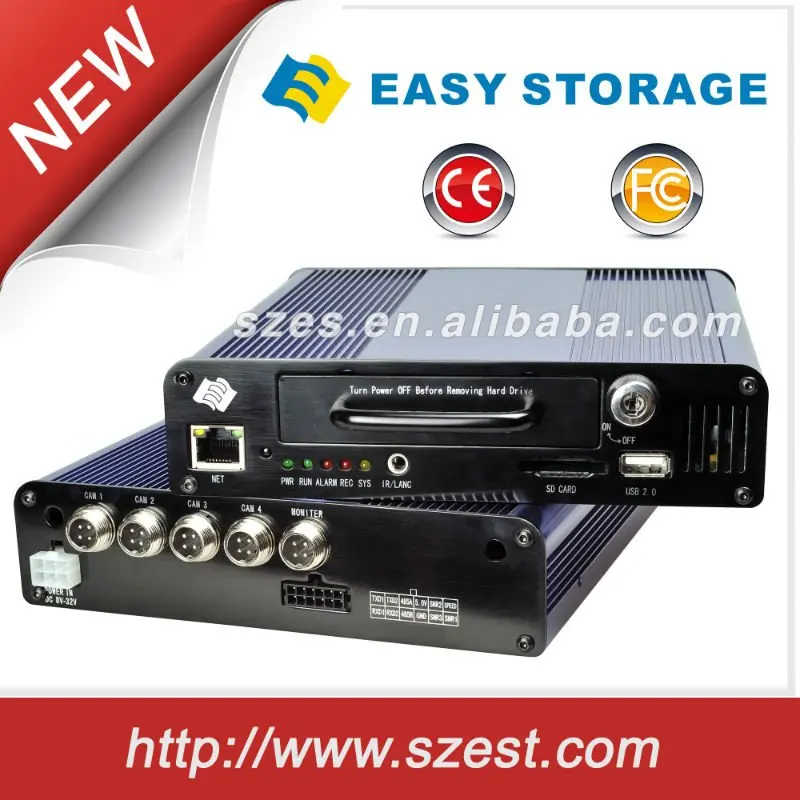 3G HDD 4CH Mobile DVR Автомобильный Видеорегистратор для Транспортного Видеонаблюдения