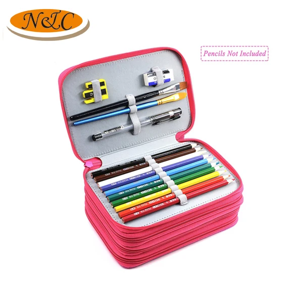 2022 Alibaba new supplier wholesale multi-layer zipper pencil case