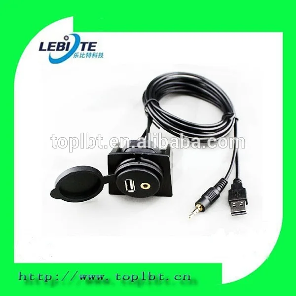 автомобиль тире горе установки usb/вход aux 3.5mm аудио& видео аксессуары удлинитель