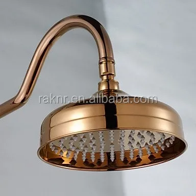 Rose Gold Finish Antique Style Brass Shower Set