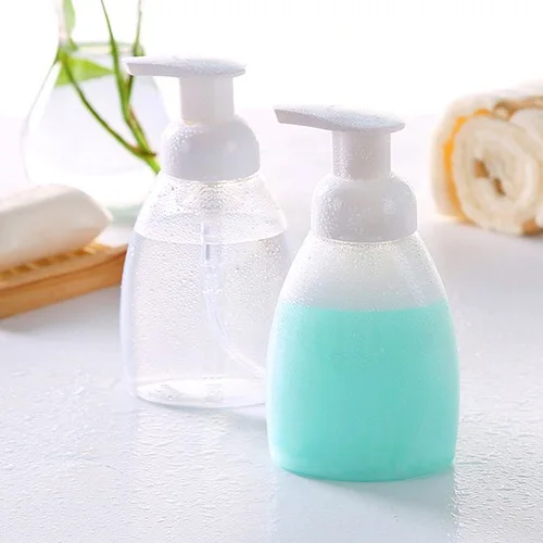 Хорошая цена, 250 мл, пользовательский насос, пена, жидкость, пустая пластиковая бутылка с насосом для мыла и пены