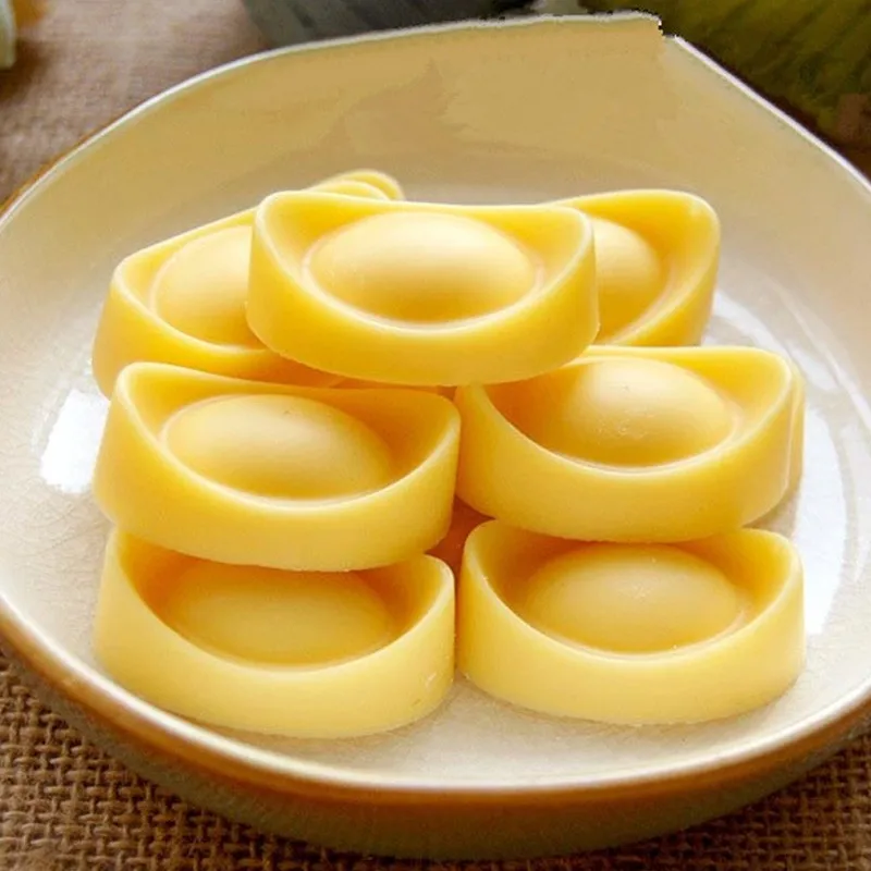 9 cavity Silicone Chinese Gold Ingot Chocolate Moulds  for Cake Decorating