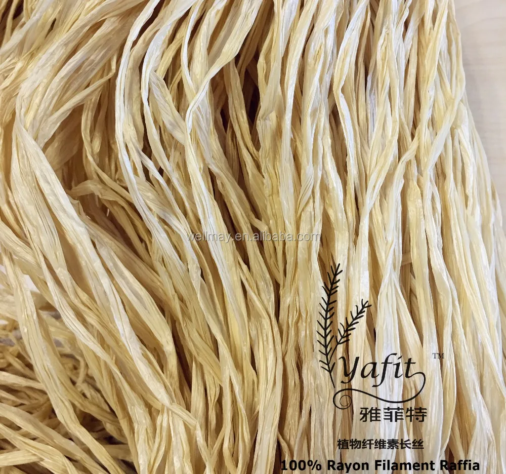 
 Yafit рафия, необработанный белый  