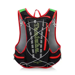 Customized Reflective Hiking Trail Race Running Vest Hydration Backpack 15L for Cycling Trekking