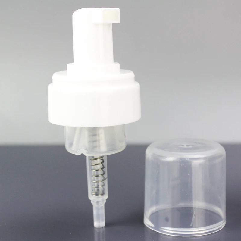 42 пластик белый мыло вспенивания насос с крышкой эфирное масло пены намыливать насос с прозрачной крышкой