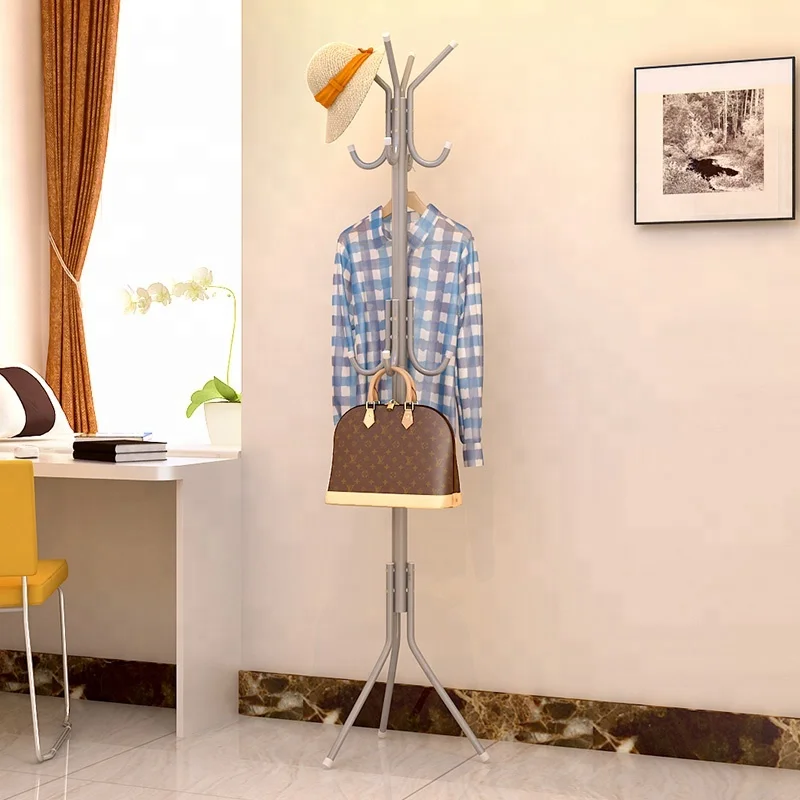 Modern fashion home metal hanger creative hanger vertical furniture multi-function art living room storage space coat rack