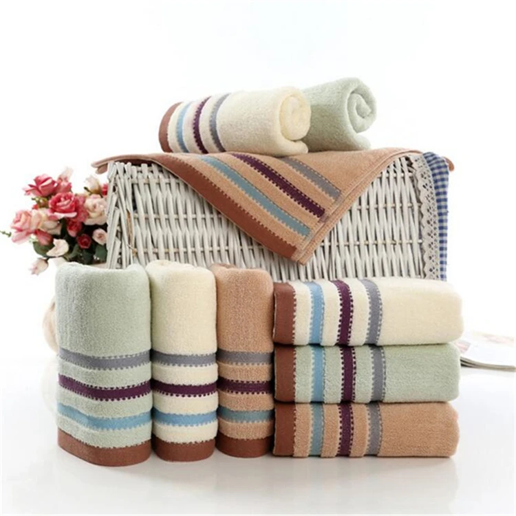 china wholesale yarn dyed jacquard cotton terry cloth small second hand towel