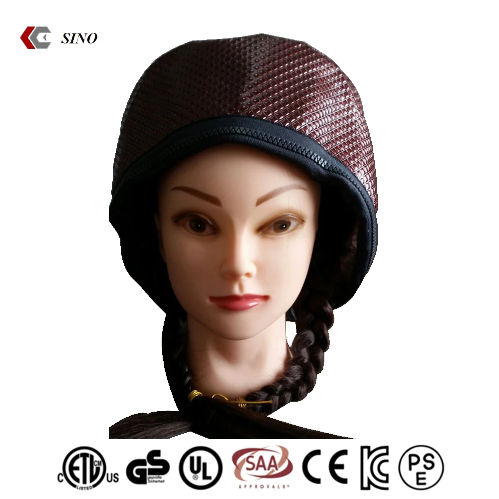 
Good quality PVC fast heating Hair steamer cap for home use Black heating cap portable hair steamer wholesale 