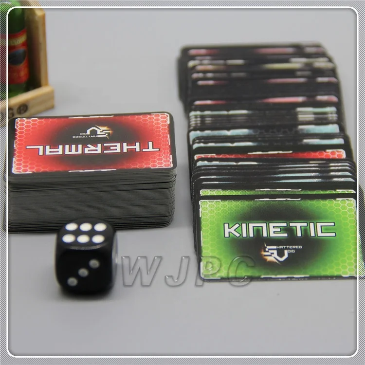 WJPC- Wholesale Black Card Deck Custom Game Card With Plastic Box