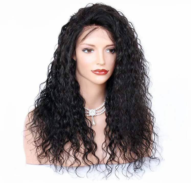 Оптовая продажа, натуральные монгольские кудрявые волосы, парик на полной сетке, парик из мягких натуральных человеческих волос полной плотности