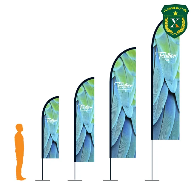 
UV waterproof custom outdoor banner knitted Flags &nbsp;&nbsp;Custom Outdoor advertising portable Beach Flag Banners