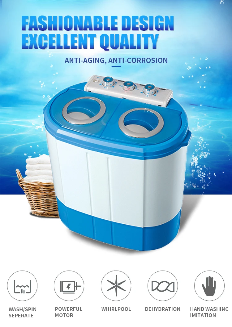 Twin Tub  Washer 3.0kg top loading mini laundry washing machines for baby sale online washer dryer combo mini lavadora portatil