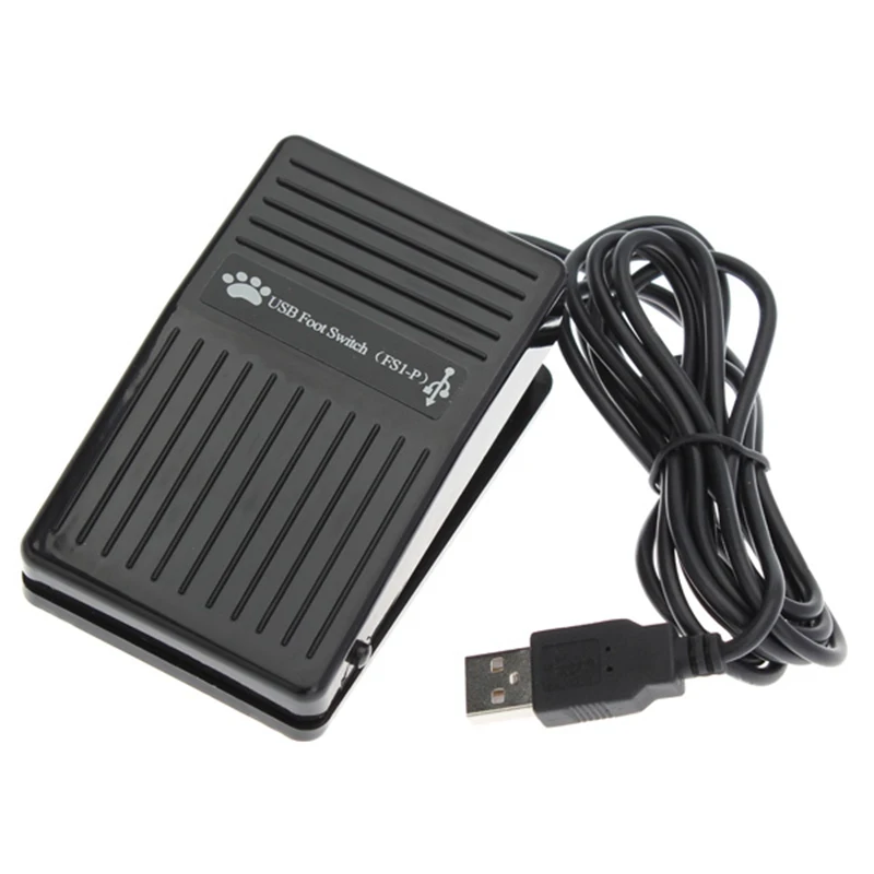 USB Foot Switch Keyboard Pedal Switch for HID PC Computer USB Action Control Pre-program Key Functions