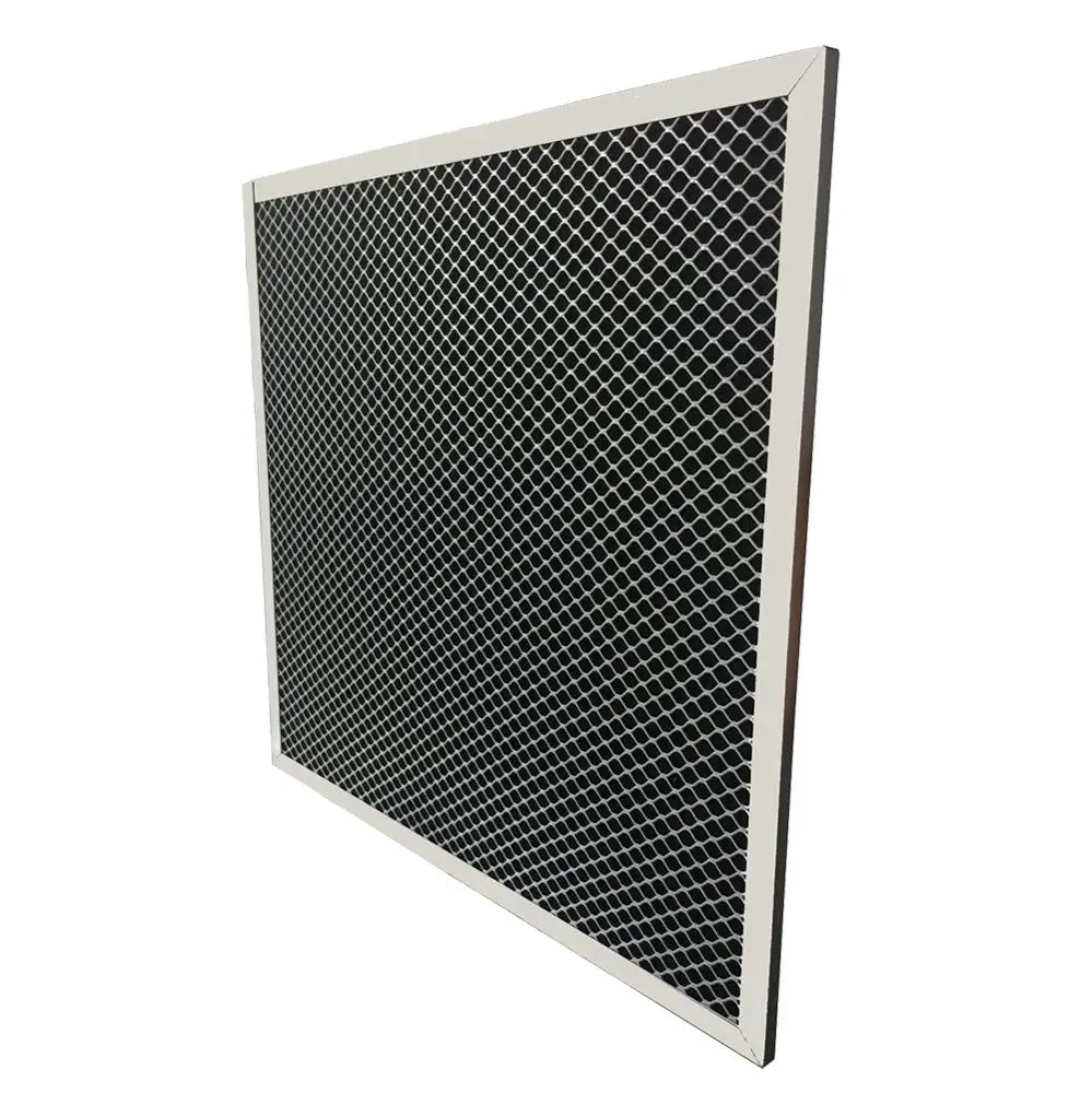 Galvanized frame G1 to G4 plate type activated carbon cotton Prefilter air filter