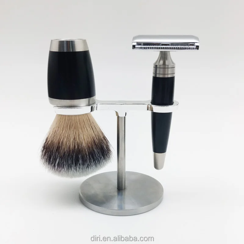 Best Sellers Private Label Mens Safety Razor Set Hot Sales on Amazon Shaving Brush