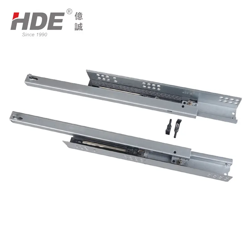 High-performance concealed furniture accessories drawer slides partial extension soft closing undermount slides