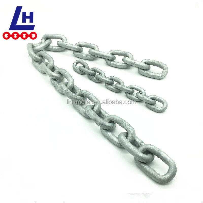 G80 12mm Hot Dip Galvanized Alloy Steel 2-1/8 CM490 CM690 Marine Mooring Stud Link Anchor Chain