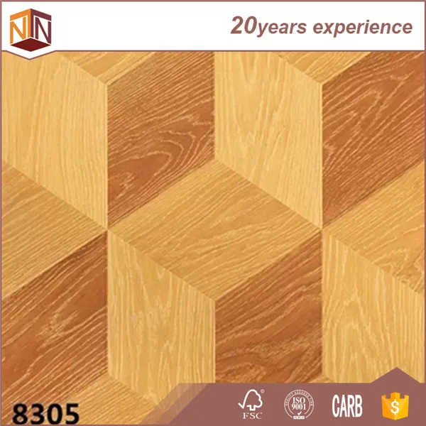 11mm 12mm German Technology Art Parquet Floated Flooring From Shandong Province