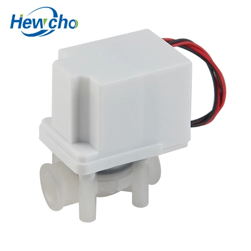 
12volt 2.5mm Orifice Food Grade PP Plastic Mini RO Solenoid Valve for Drinking Water 