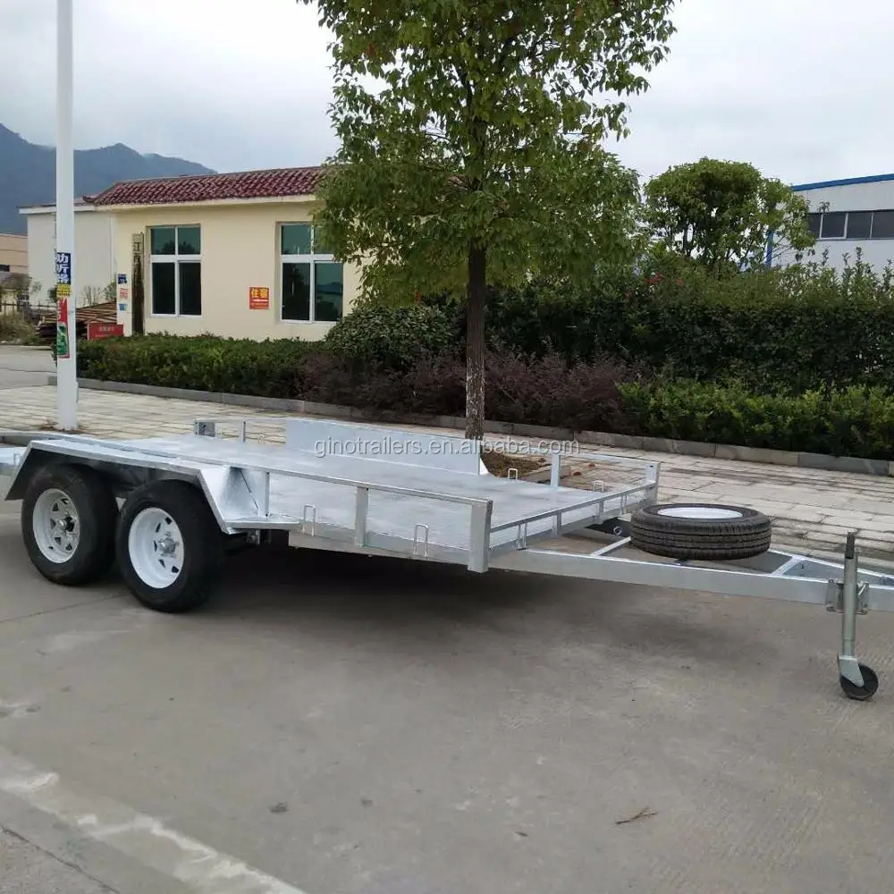heavy duty aluminium car trailer with various size