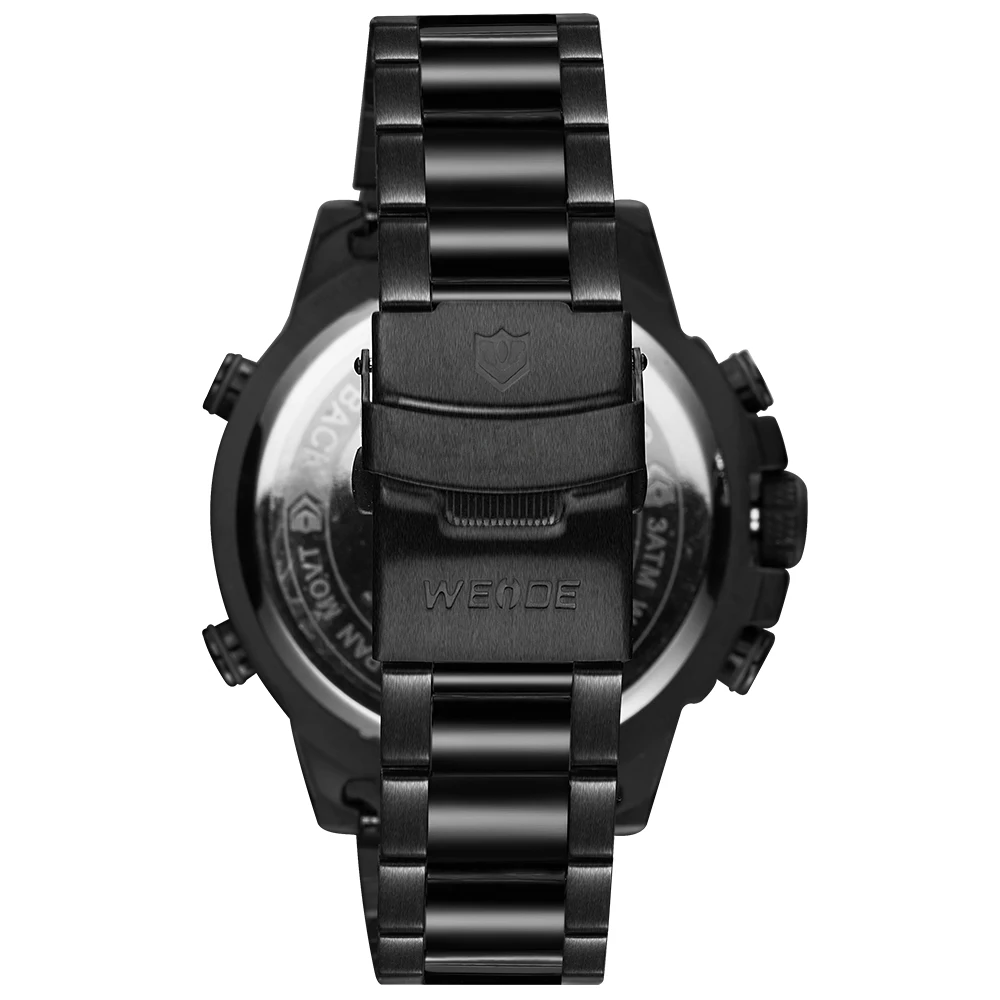 
Watch Men 2019 Sport Back Light LED Display Analog Alarm Auto Date Military Army Stainless Steel Strap Quartz Watch 