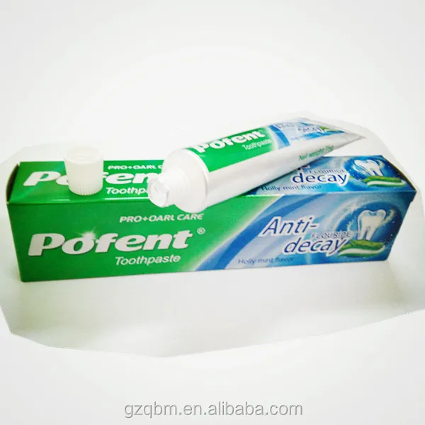Зубная паста Pofent 2 вида цветов с двойной защитой от кариес и отбеливания