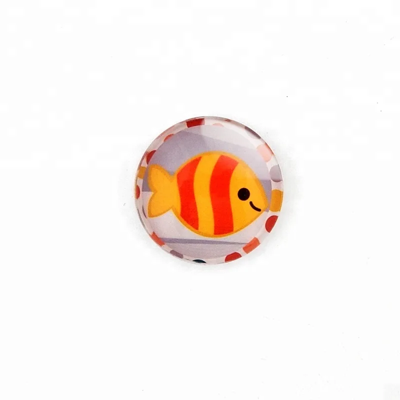 Luyun 3d Glass Fridge Magnet Customised Time Gem Fish Picture Country Magnets For Fridge