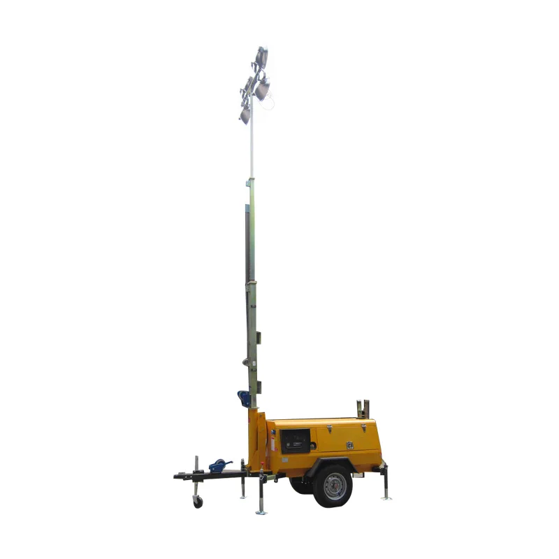 cheap price Waterproof Mobile Outdoor Led Light Tower With Generator for sale