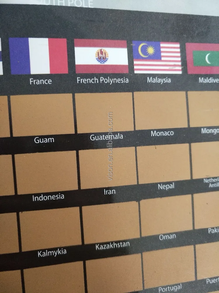 Оптовая продажа, новейшая Роскошная Карта мира, постер, Карта мира от царапин