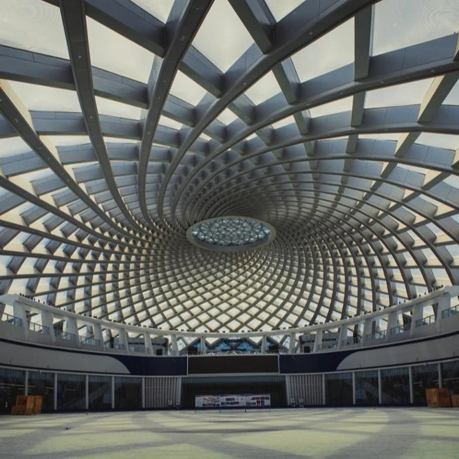 
Yujiapu ETFE cushions tensile membrane station 