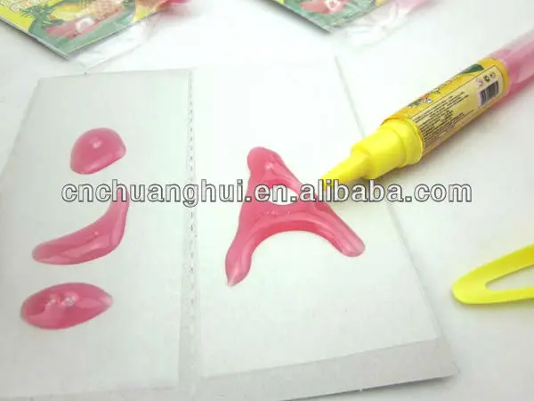 Jam pen with sticky rice papers candy sweets factory