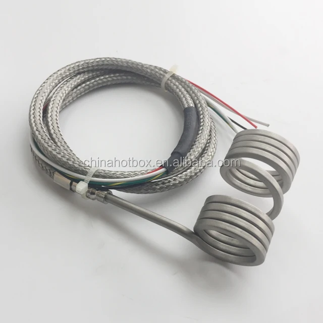 Industrial built in thermocouple hot runner coil heater