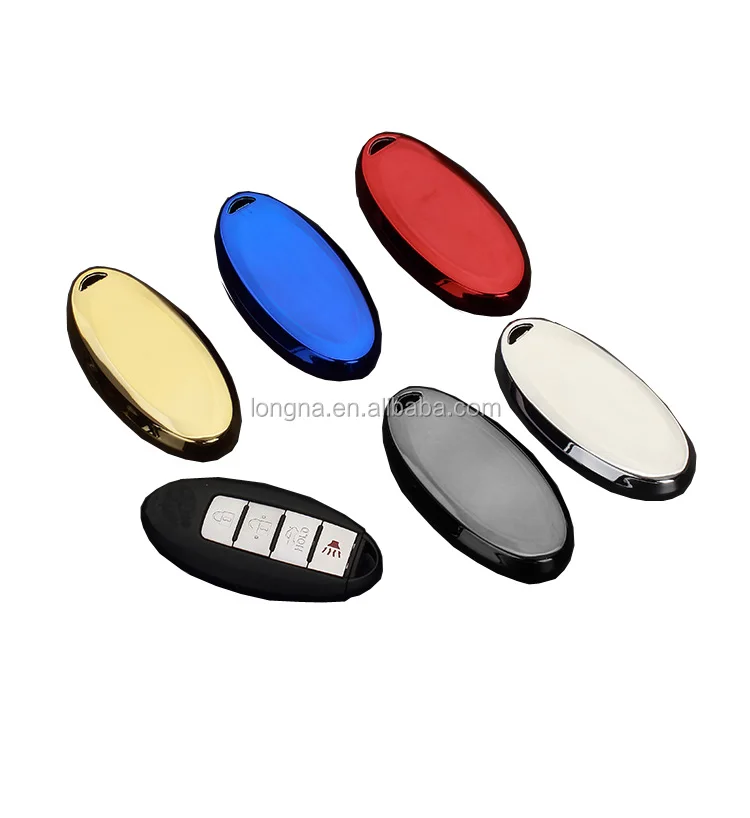 
Silicone Silver Smart Car Key Case Cover For NISSAN Maxima Altima Versa Sentra Sunny Sylphy Teana Qashqai X-Trail Car-styling 