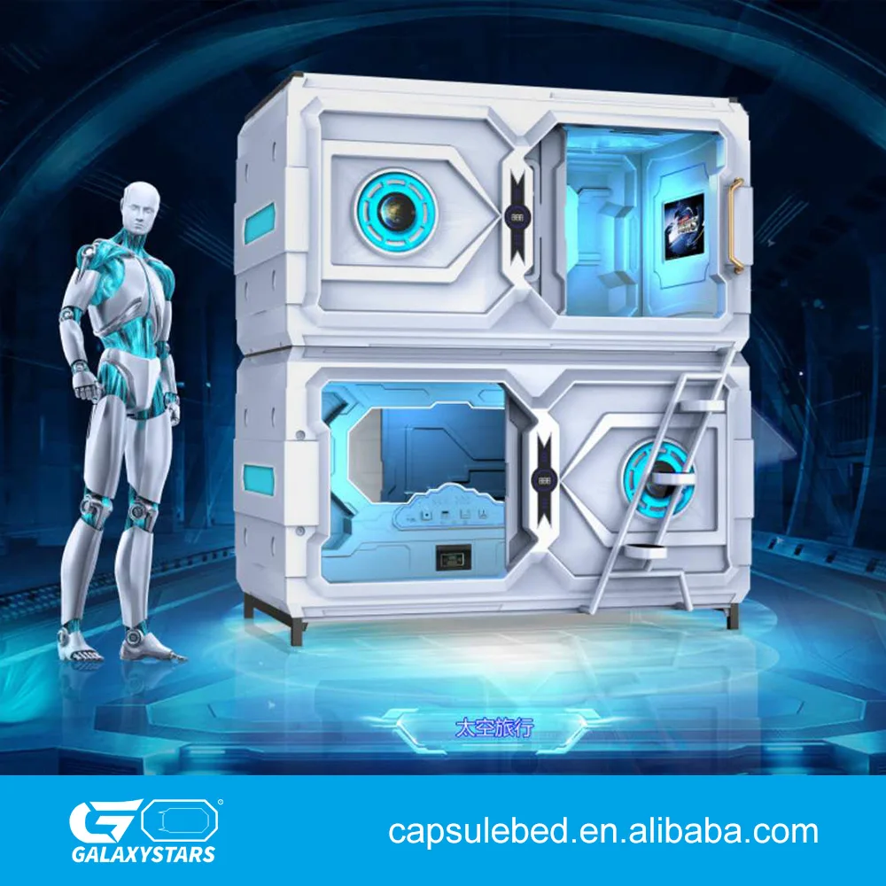 
2018 Cosmos series Vertical Bed OEM Vacuum Thermoforming Plastic Capsule hotel 