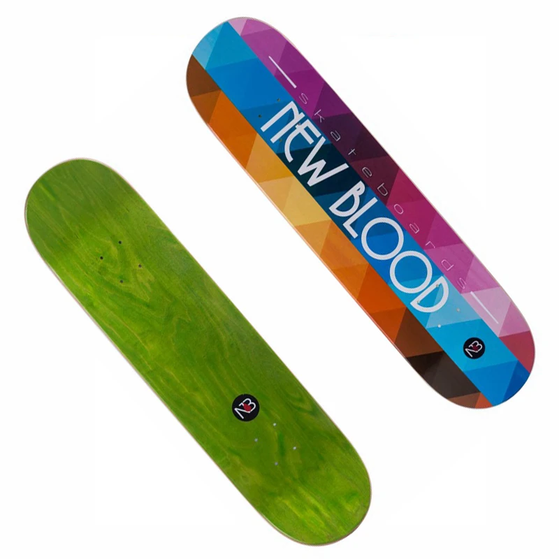 
Canadian maple cold pressing double kicktails skateboard deck Pro High-end Standard Wood Skate Board Decks 