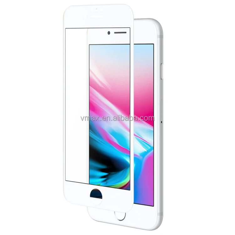 Vmax полное покрытие/полный клея к царапинам 9 H Закаленное стекло-экран протектор для iphone 8