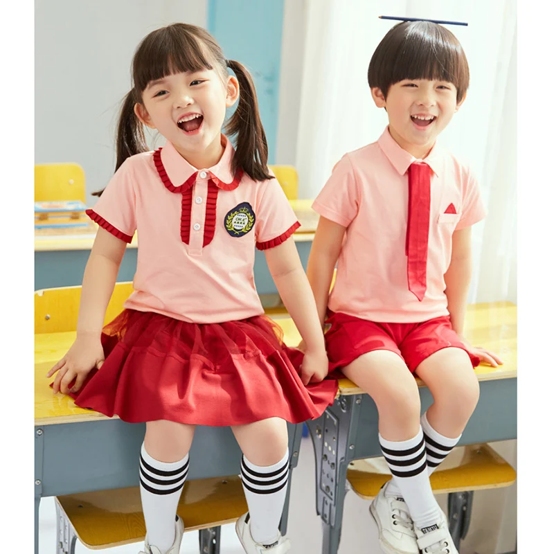 
 Корейская школьная униформа для девочек и дошкольников с изображениями значков  