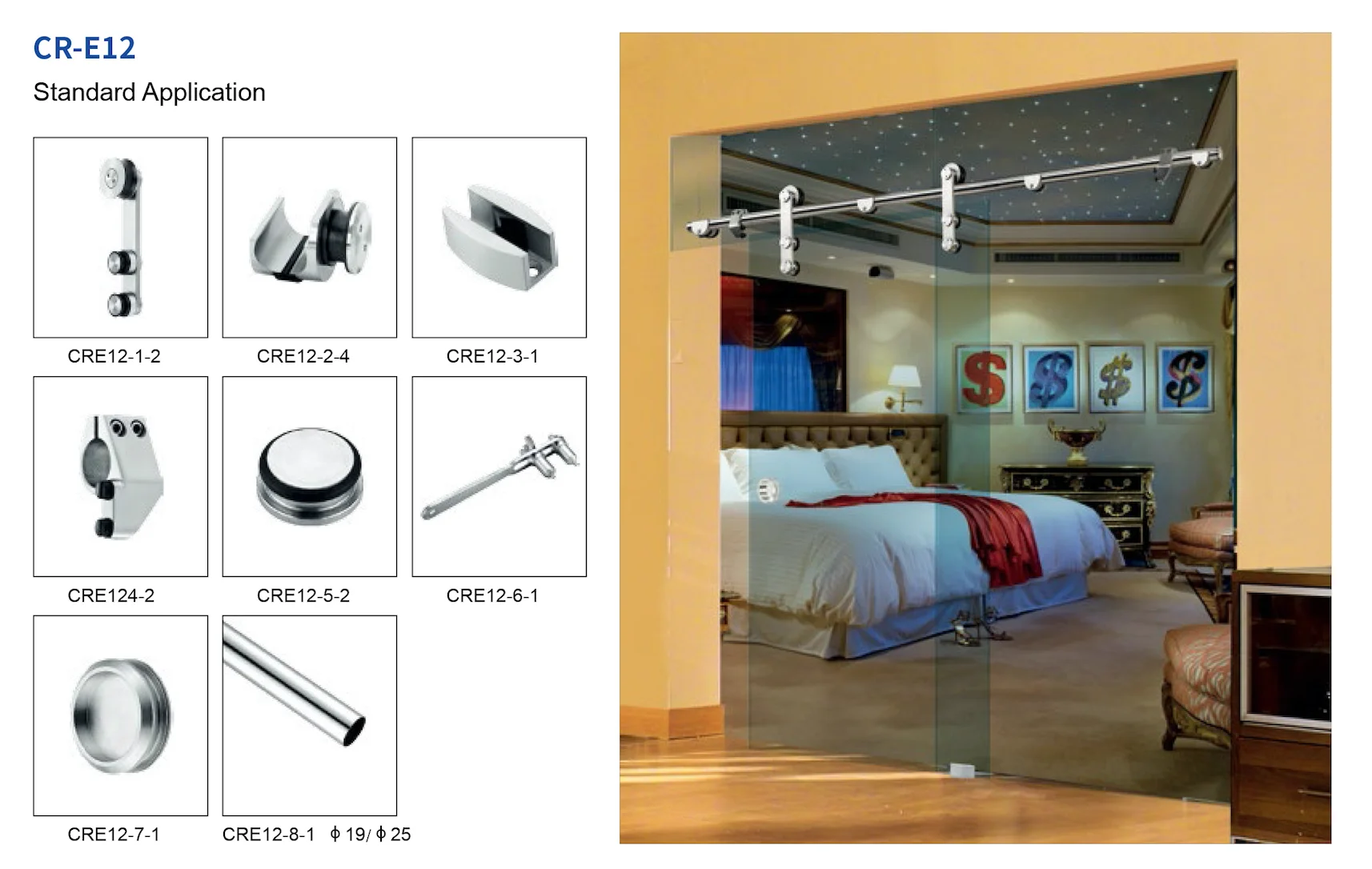 
Sliding door roller for Shower room 304 Stainless steel Glass door accessory 
