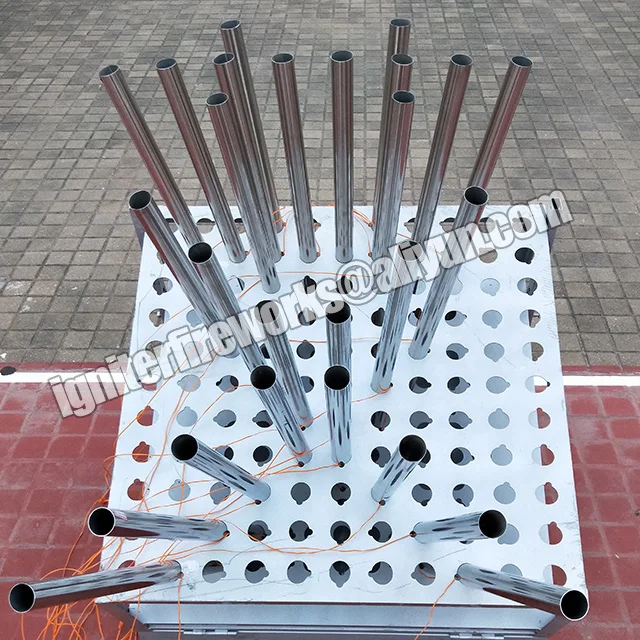 Подставка для фейерверков, специальный Римский стеллаж для свечей, 1,2 дюймов, 121 выстрелов, железная полка для фейерверка, демонстрационное оборудование