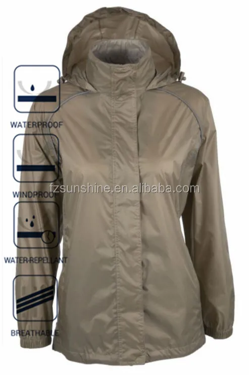 Mens Shiny Nylon Reflective Windbreaker Jacket with bag