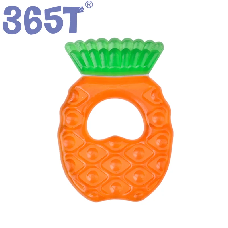 Baby Water Filled Teether 2022 Fruit Funny Shape Silicone Teething Ring Jel Teether
