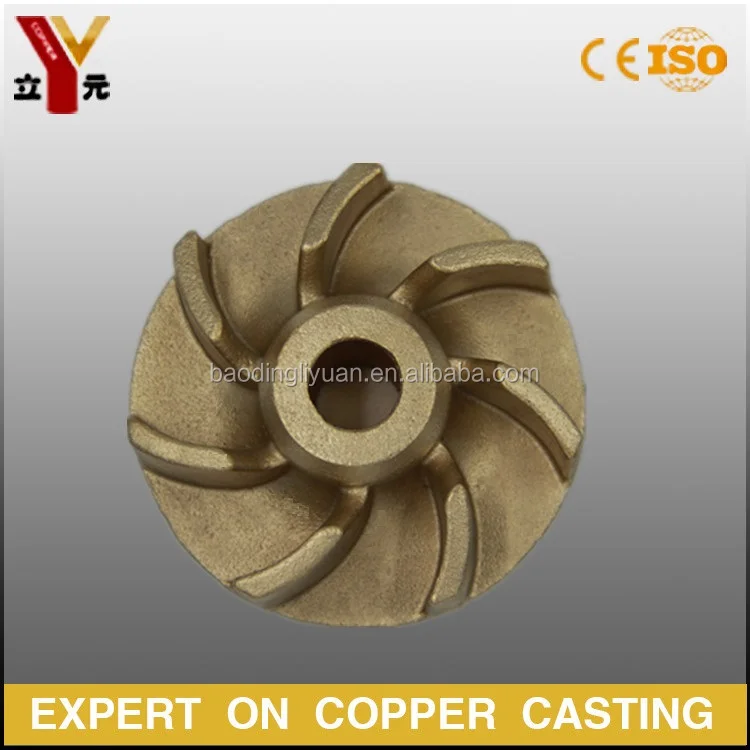 
Custom Aluminum Bronze precision lost wax pump impeller 