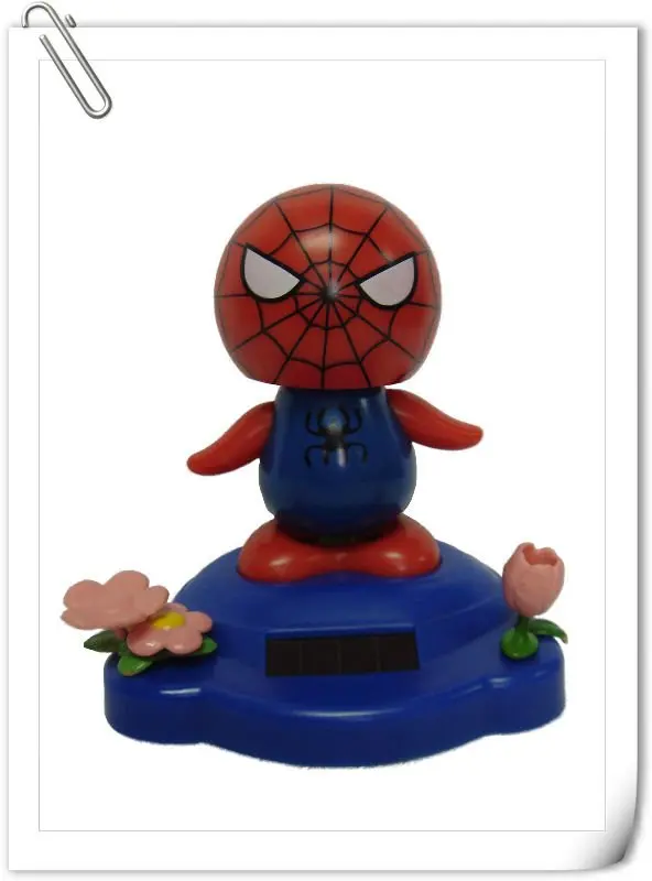 
Toy hero figure solar moving craft dashboard decoration 