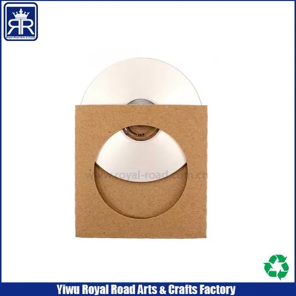 1 disks Kraft Paper CD Jackets for Discs Packaging