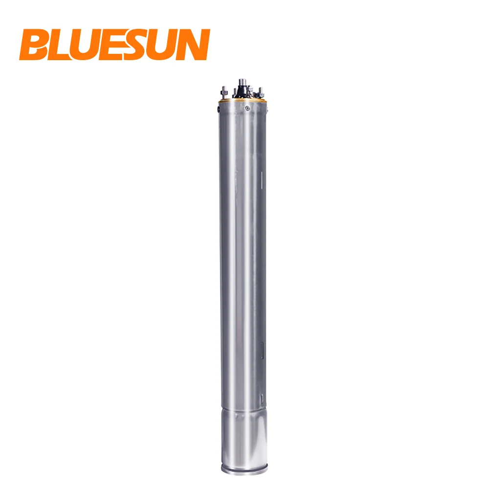 High pressure three phase submersible solar water pump with panel ground mounting