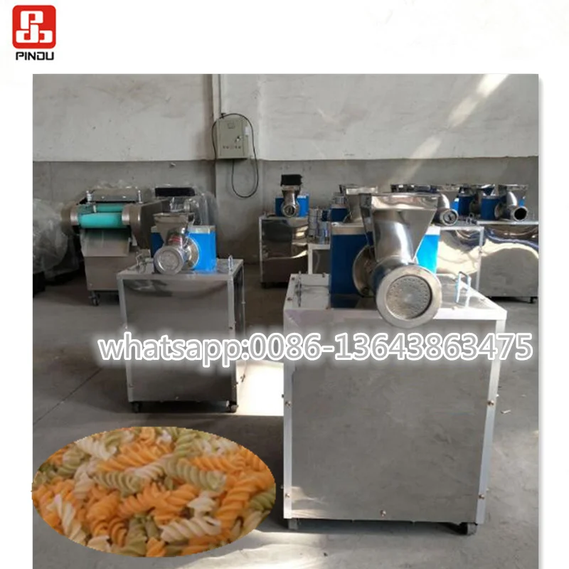 industrial spaghetti macaroni pasta noodle extruder maker making machine