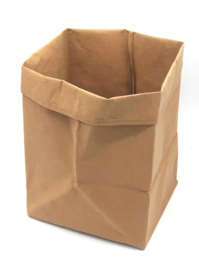 L Size Multifunction Washable Kraft Paper Bag Series, Office,Factory Storage Paper bag Reuse Low MOQ Possible