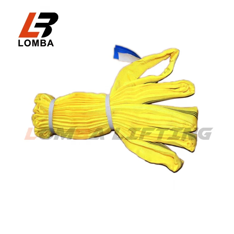 Подъемная стропа из полиэстера, ограничение рабочей нагрузки для круглой Стропы 2 тонны, доступно несколько размеров для крепления