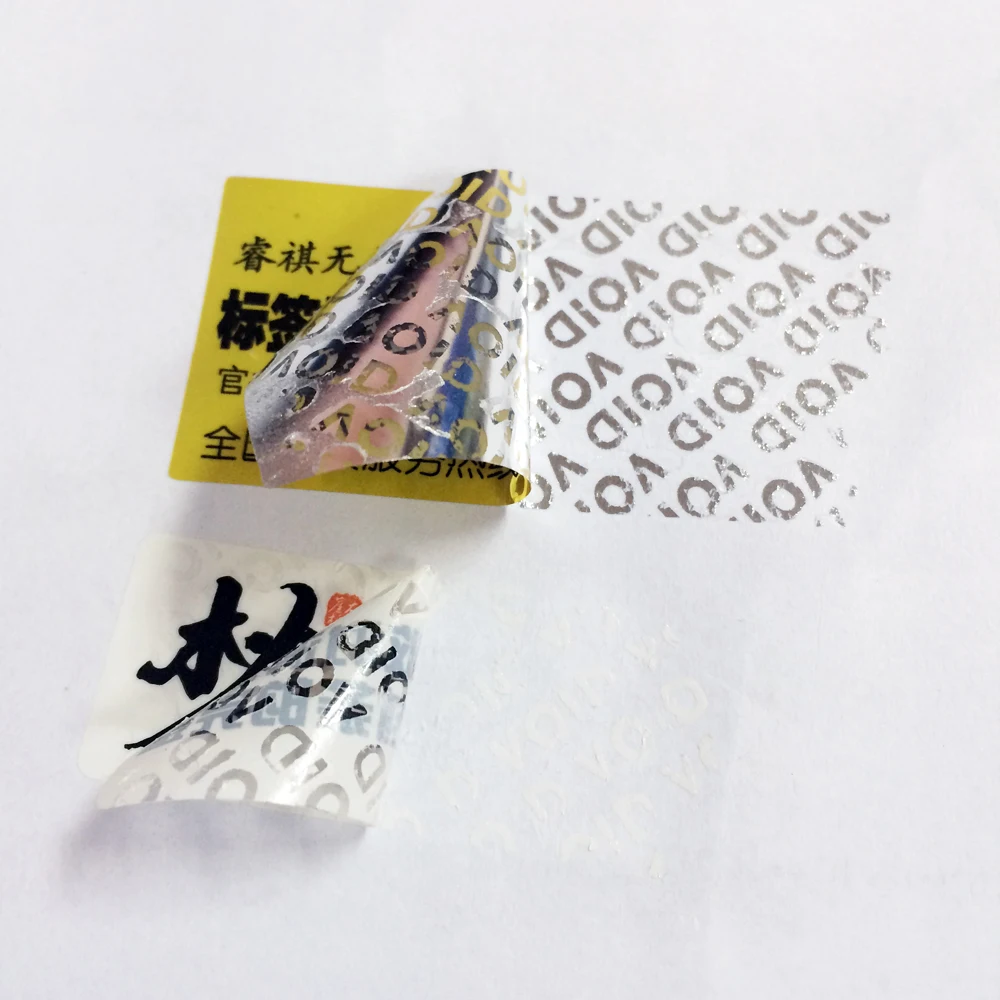 Waterproof Custom Barcode Scan Security QR Code Label Paper Adhesive Sticker Printing Tamper Proof Qr Code Sticker