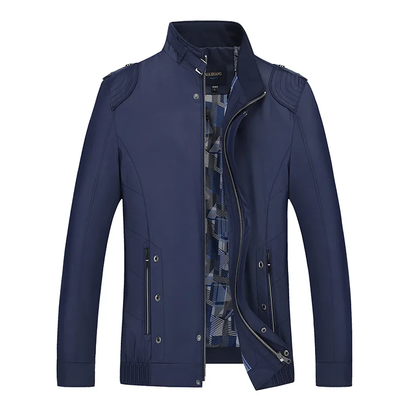 Fashion outdoor windbreaker men zippers winter casual jacket